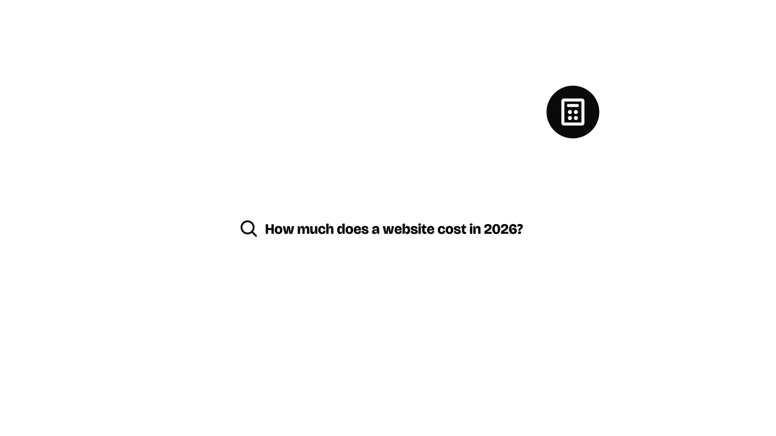 How much does a website cost in 2026? What you need to know