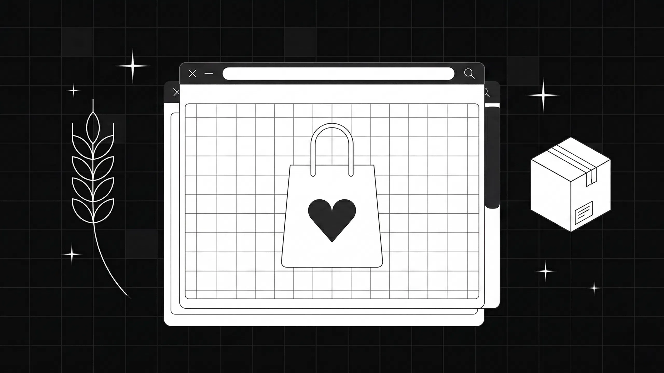 Artisan bakery brand e-commerce website displayed on a laptop surrounded by handcrafted cookies and packaging